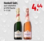 Aktuelles Henkell Sekt oder Henkell Rosé Angebot bei Trinkgut in Ingolstadt ab 4,44 €