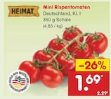 Mini Rispentomaten im Angebot bei Netto Marken-Discount in Lippstadt Mini Rispentomaten Angebote von HEIMAT bei Netto Marken-Discount Lippstadt für 1,69 €