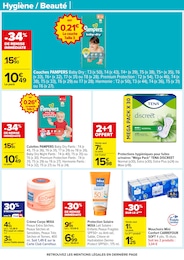 Prix et réduction Pampers dans le prospectus Carrefour en cours Offre Pampers dans le catalogue Carrefour du moment à la page 75