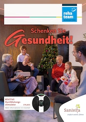 Aktueller reha team Nordbayern Gesundheitstechnik GmbH Filiale Bayreuth Prospekt mit Massagegerät, "Schenken Sie Gesundheit!", Seite 1