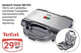 Sandwich-Toaster SM1552 im Angebot bei GLOBUS in Zwickau Sandwich-Toaster SM1552 Angebote von Tefal bei GLOBUS Zwickau für 29,99 €