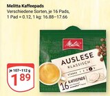 Kaffeepads im Angebot bei GLOBUS in Bad Kreuznach Kaffeepads Angebote von Melitta bei GLOBUS Bad Kreuznach für 1,89 €