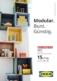 IKEA Prospekt "Modular. Bunt. Günstig." für Küstriner Vorland, 1 Seite, 08.04.2024 - 15.04.2024