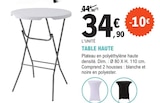 Table haute - E.Leclerc Table haute à 34,90 € dans le catalogue E.Leclerc
