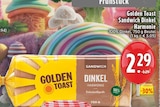 Sandwich Dinkel Harmonie Angebote von Golden Toast bei E center Hemer für 2,29 €