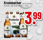 Pils Angebote von Krombacher bei Trinkgut Bad Homburg für 3,99 €