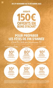 Prospectus Intermarché de la semaine "JUSQU'À 150€ OFFERTS EN BONS D'ACHAT" avec 2 pages, valide du 28/11/2023 au 10/12/2023 pour Montmagny et alentours