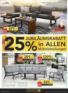 Sitzmöbel im aktuellen BRAUN Möbel-Center Prospekt (Freiburg (Breisgau)) Sitzmöbel im BRAUN Möbel-Center Prospekt "25% Jubiläumsrabatt" mit 4 Seiten (Freiburg (Breisgau))