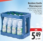 EDEKA Gerolzhofen - Mineralwasser Angebot im Prospekt Mineralwasser bei EDEKA im Gerolzhofen Prospekt für 5,49 €