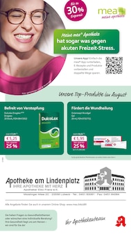 Aktueller mea - meine apotheke Prospekt "Unsere August-Angebote" Seite 1 von 4 Seiten für Lübeck