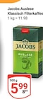 Auslese Klassisch Filterkaffee im Angebot bei GLOBUS in Kerpen Auslese Klassisch Filterkaffee Angebote von Jacobs bei GLOBUS Kerpen für 5,99 €