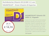 Vitamin D3 2000 I.E. Kapseln bei LINDA Premiumapotheke im Prospekt "" für 14,70 €