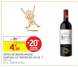 Côtes de Bourg Rouge - Intermarché Super à Bergerac Côtes de Bourg Rouge en promo chez Intermarché Super Bergerac à 4,39 €