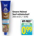E center Rodgau - Senf mittelscharf Angebot im Prospekt Senf mittelscharf bei E center im Rodgau Prospekt für 0,99 €