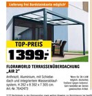 Floraworld Terrassenüberdachung „AIR 2“ im aktuellen OBI Prospekt