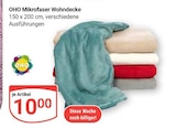 Mikrofaser Wohndecke im Angebot bei GLOBUS in Mannheim Mikrofaser Wohndecke Angebote von OHO bei GLOBUS Mannheim für 10,00 €