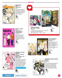 Offre Manga dans le catalogue E.Leclerc du moment à la page 13