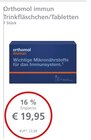 Orthomol immun Trinkfläschchen/Tabletten bei LINDA Premiumapotheke im Wassenberg Prospekt für 19,95 €