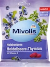 Bonbon, Heidelbeere-Thymian, zuckerfrei von Mivolis im aktuellen dm-drogerie markt Prospekt für 0,75 €