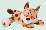 Peluche Lynx Lyka 20cm allongé à Intermarché dans Rai