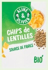 Chips de lentilles bio - ALINE & OLIVIER en promo chez Intermarché Hyper Chips de lentilles bio - ALINE & OLIVIER dans le catalogue Intermarché Hyper