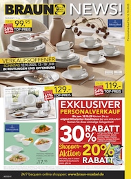 BRAUN Möbel-Center Prospekt: "BRAUN NEWS", 16 Seiten, 08.10.2025 - 25.10.2025