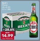 Aktuelle Becks Angebote bei Getränke König in Ingolstadt Aktuelles Pilsner Angebot bei Getränke König in Ingolstadt ab 14,99 €