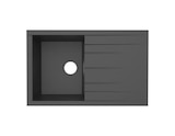 Evier résine, rectangulaire 1 bac noir, égouttoir réversible 80x50x21 cm - Cooke and Lewis - Brico Dépôt à Pau Evier résine, rectangulaire 1 bac noir, égouttoir réversible 80x50x21 cm - Cooke and Lewis en promo chez Brico Dépôt Pau à 94,90 €