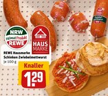 Aktuelle Zwiebelmettwurst Angebote bei REWE in Bochum Aktuelles Schinken Zwiebelmettwurst Angebot bei REWE in Bochum ab 1,29 €