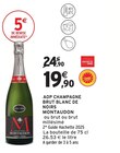 AOP Champagne Brut Blanc de Noirs - Montaudon en promo chez Intermarché Super AOP Champagne Brut Blanc de Noirs - Montaudon dans le catalogue Intermarché Super