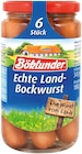 Echte Land-Bockwurst von Böklunder im aktuellen REWE Prospekt