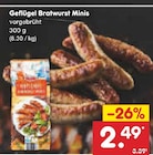 Geflügel Bratwurst Minis im Angebot bei Netto Marken-Discount in Langenfeld Geflügel Bratwurst Minis Angebote bei Netto Marken-Discount Langenfeld für 2,49 €