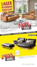 Aktueller Polstermöbel Fischer Prospekt mit Couch, "JETZT IST SCHLUSS - LAGERRÄUMUNG HÖHEPUNKT", Seite 4