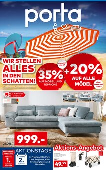 Ecksofa im porta Möbel Prospekt "Besser gleich zu porta." mit 4 Seiten (Bonn)