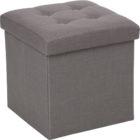 Coffre pouf pliable Lysandre 38×38cm - Maxi Bazar à Roubaix Coffre pouf pliable Lysandre 38×38cm en promo chez Maxi Bazar Roubaix à 14,99 €