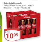 Limonade im Angebot bei GLOBUS in Werdau Limonade Angebote von Coca-Cola bei GLOBUS Werdau für 10,99 €