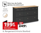 Rangement 9 tiroirs Stanford - But à Caen Rangement 9 tiroirs Stanford en promo chez But Caen à 199,99 €