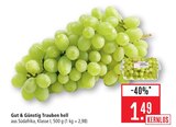 Trauben hell Angebote von Gut & Günstig bei Marktkauf Heilbronn für 1,49 €