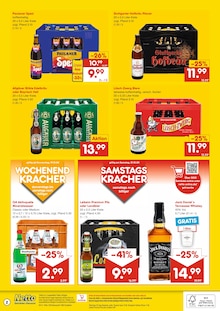 Jack Daniels im Netto Marken-Discount Prospekt "DER ORT, AN DEM DU IMMER AUSGEZEICHNETE PREISE FINDEST." mit 2 Seiten (Aschaffenburg)