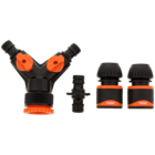 Kit de raccords pour tuyau d'arrosage FERM - FERM en promo à 2,55 € chez Action Kit de raccords pour tuyau d'arrosage FERM - FERM dans le catalogue Action