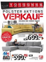 Seats and Sofas Prospekt "Polster-Aktionsverkauf", 4 Seiten, für Bernau, 09.11.2019 - 16.11.2019 Seats and Sofas Prospekt "Polster-Aktionsverkauf", 4 Seiten, für Bernau, 09.11.2019 - 16.11.2019
