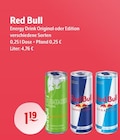 Energy Drink Original oder Edition Angebote von Red Bull bei Huster Zwickau für 1,19 €