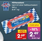 Aktuelle Wurst Angebote bei Netto Marken-Discount in Leverkusen Aktuelles Hüttensalami Angebot bei Netto Marken-Discount in Leverkusen ab 2,49 €