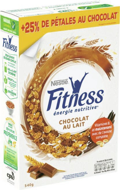 Fitness chocolat au lait