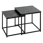 Set de 2 tables cafe jones 37,5×40 cm et 33,5×36 cm dans le catalogue Maxi Bazar