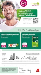 Apotheken Prospekt von mea - meine apotheke Mindelheim mea - meine apotheke Prospekt: "Unsere August-Angebote", 4 Seiten, 01.08.2026 - 31.08.2026