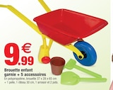 Brouette enfant garnie + 5 accessoires - Bazarland à Béziers Brouette enfant garnie + 5 accessoires en promo chez Bazarland Béziers à 9,99 €