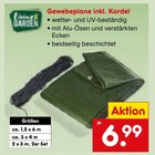Gewebeplane inkl. Kordel Angebote bei Netto Marken-Discount Nordhorn für 6,99 €
