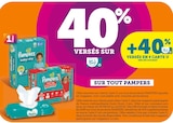 40% versés sur ma Carte U sur tout Pampers - Pampers en promo chez U Express Saint-Brieuc
