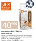 Croquettes - PURE FAMILY en promo chez Jardiland Paris à 40,99 €